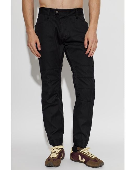 DSquared² Blue Trousers With Stitching for men