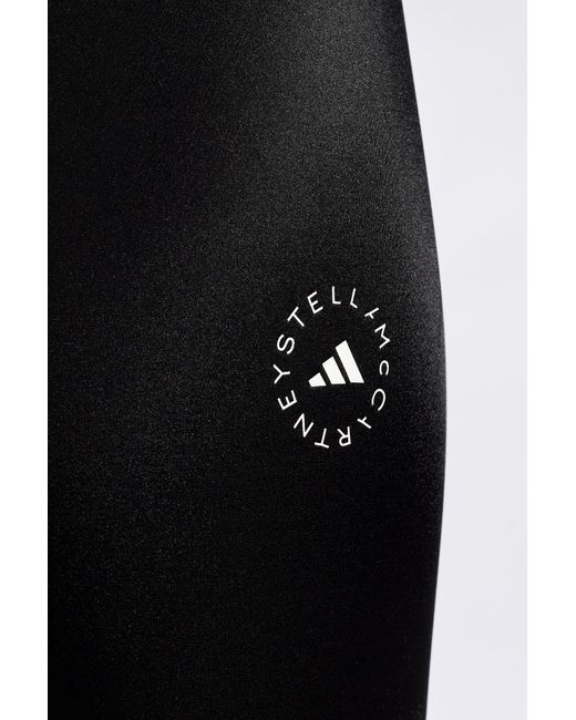 Adidas By Stella McCartney Black Leggings With Logo,