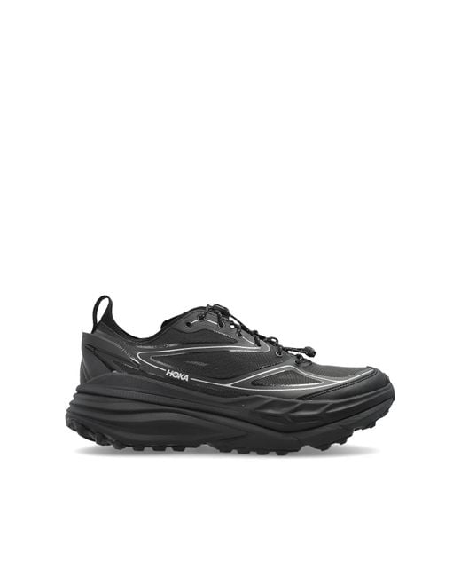Hoka One One Black Sports Shoes 'Stinson One7' for men