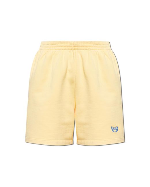 Balenciaga Blue Shorts With A Vintage Effect for men