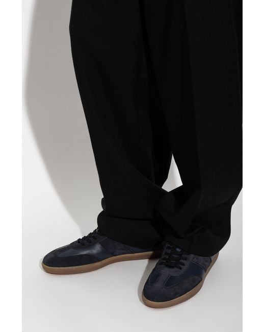 Tod's Black Leather Sports Shoes for men