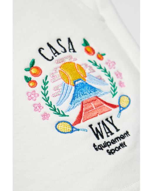 Casablanca White Logo Shorts