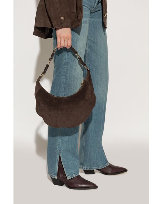 Anine Bing Women's Blue Suede Bag 'Kate'
