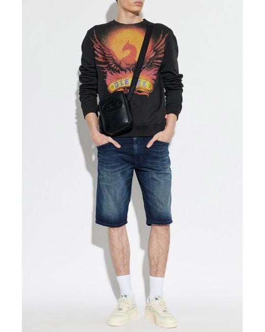 DIESEL Blue Jeans Shorts '2033 D-Krooley-Short-Bw' for men