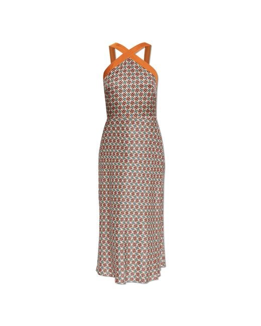 Paul Smith White Patterned Off-Shoulder Dress