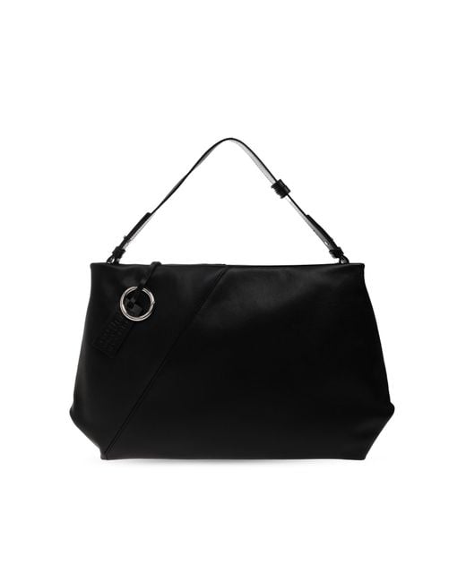 MM6 by Maison Margiela Black Leather Bag