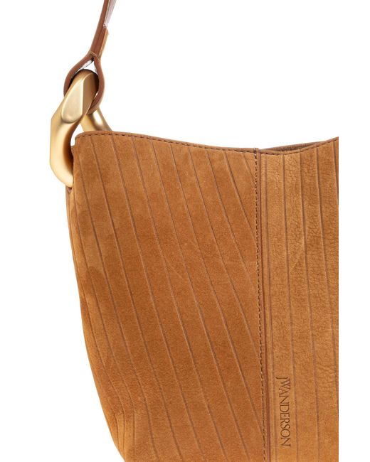 J.W. Anderson Black Shoulder Bag "Corner Small" Bucket Type