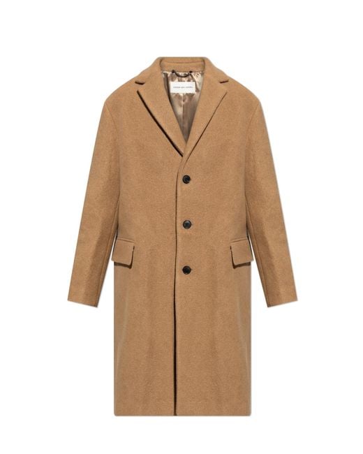 Dries Van Noten Natural Wool Coat for men