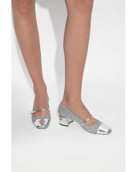Jimmy Choo White Heeled Shoes Elisa