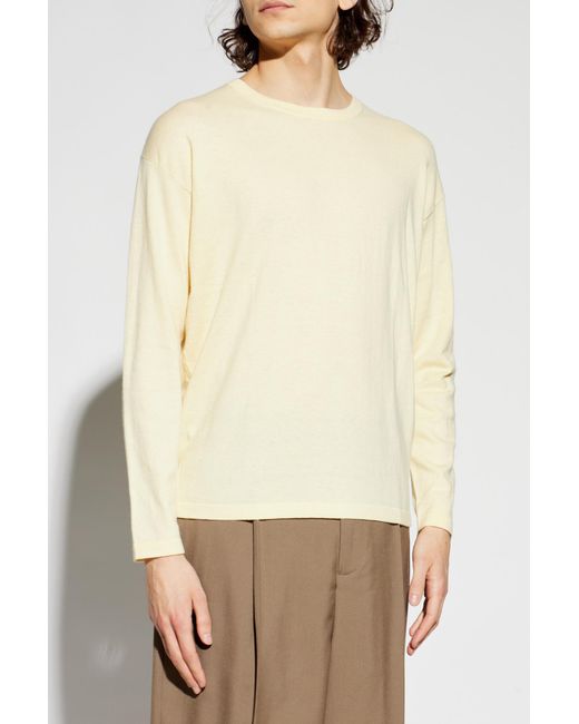 Lisa Yang Natural Sweater "Theodore" for men