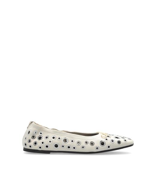 Golden Goose Deluxe Brand White Leather Ballet Flats