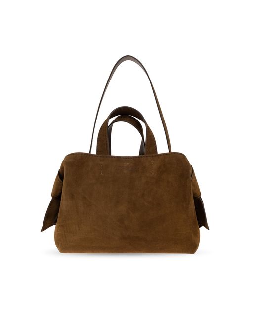 Acne Brown Suede Shopper Bag