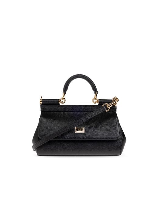 Dolce & Gabbana Black Handbag "Sicily Small"