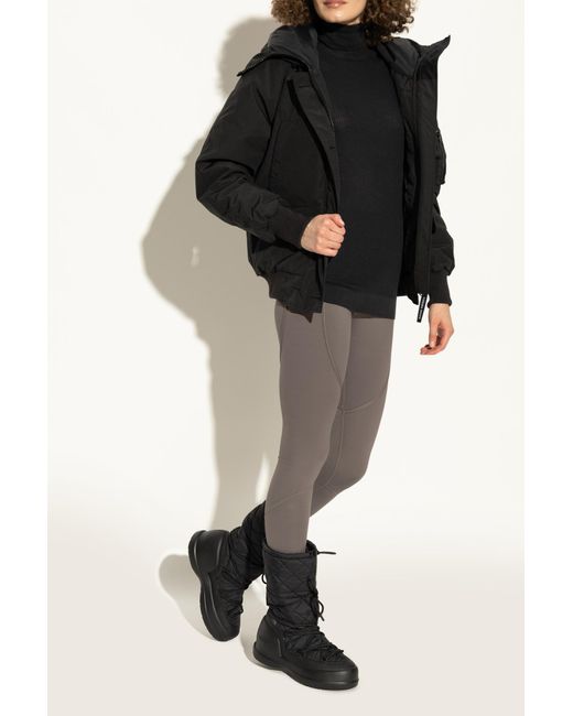 Moon Boot Black 'Mezzaluna Quilted' Snow Boots