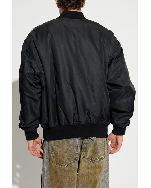 44 Label Group Black "Bomber" Jacket for men