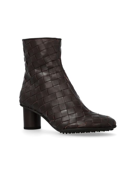 Bottega Veneta Brown Heeled Ankle Boots 'Atomic'