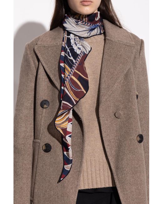 Ferragamo Black Silk Scarf