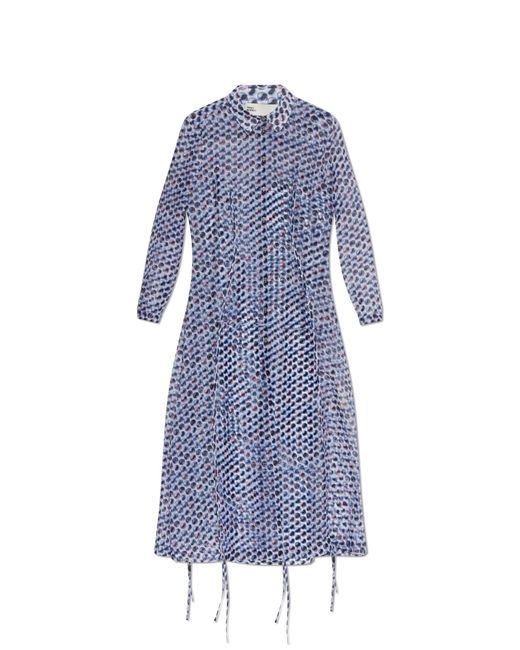 Tory Burch Blue Shirt Dresses