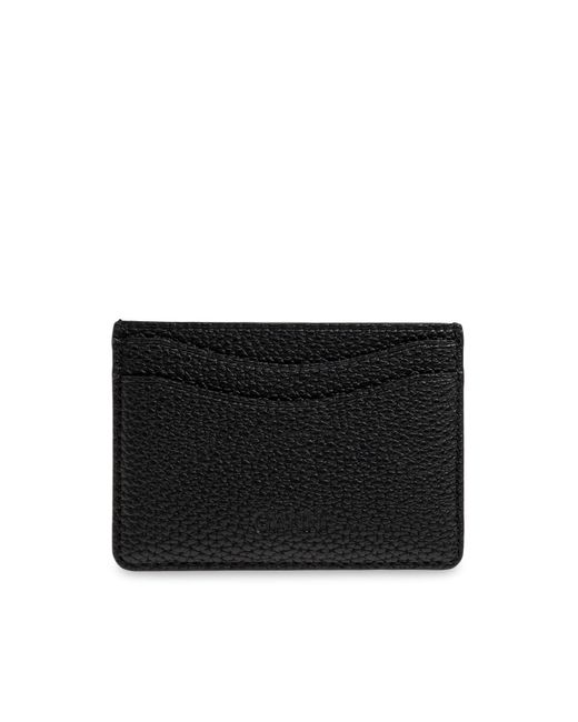 Ganni Black Eco Leather Card Holder