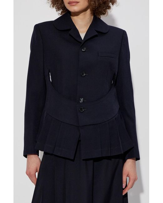 CDG by Comme des Garcons Blue Wool Jacket