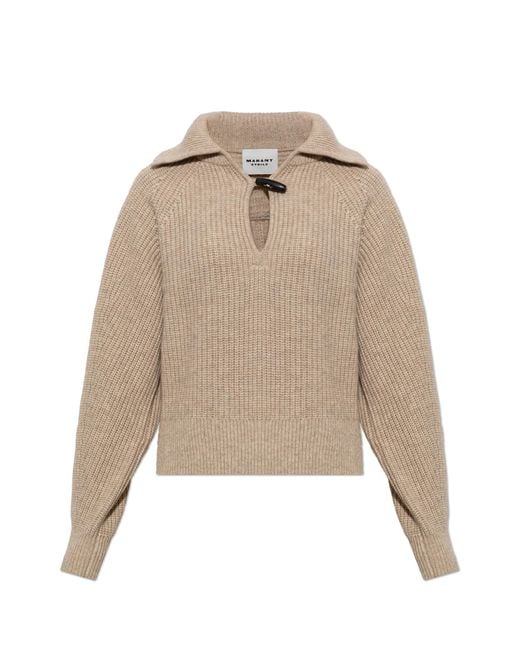 Isabel Marant Natural Wool Turtleneck 'Miranda'