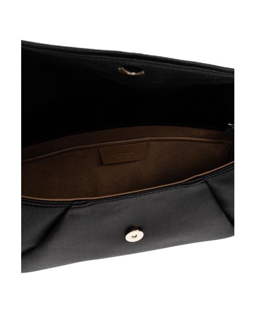 Max Mara Black Satin Clutch 'Envelope'