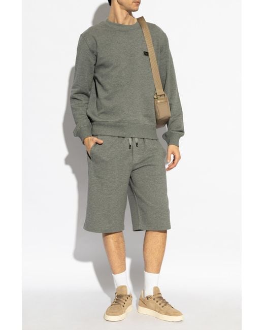 Dolce & Gabbana Green Sweatshirt With Logo for men