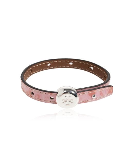 Tory Burch Brown Leather Bracelet