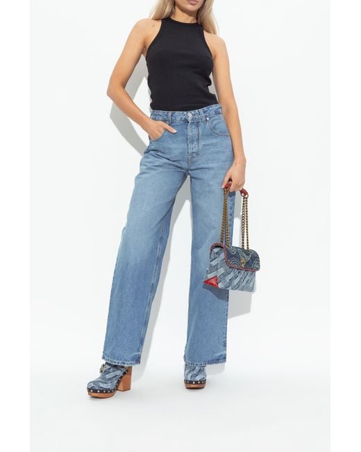 Kurt Geiger Blue Platform Shoes "Mayfair"