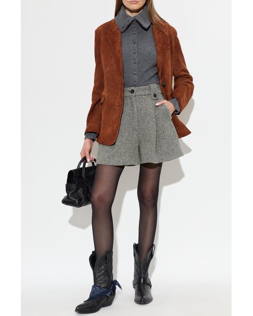 Golden Goose Deluxe Brand Brown Suede Jacket