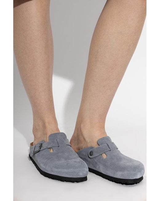 Birkenstock White 'Boston' Clogs