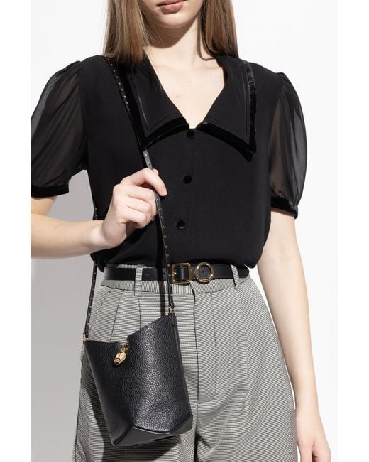 Lanvin Black Leather Shoulder Bag