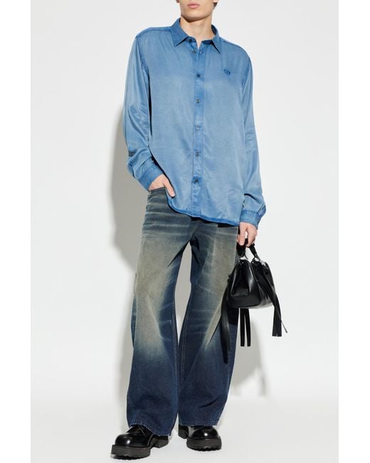 DIESEL Blue Shirt 'S-Holg' for men