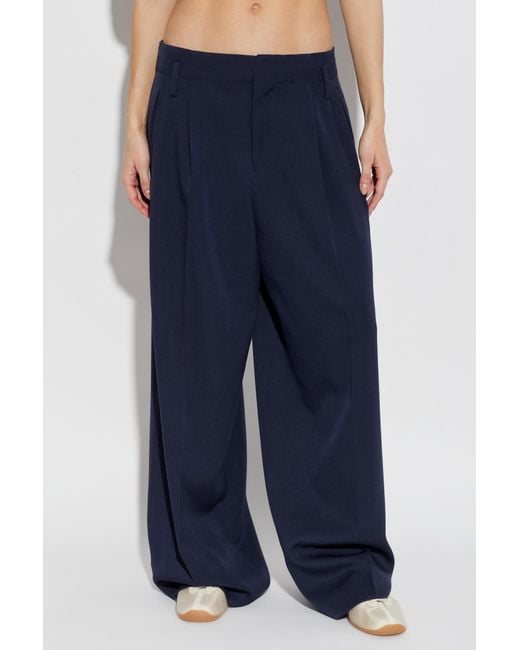 KENZO Blue Wool Trousers