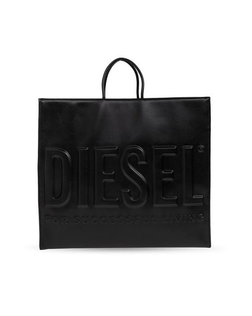 DIESEL Black Handbag 'Dsl 3D Shopper'