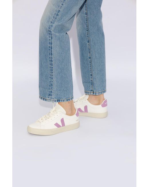 Veja Pink 'campo Chromefree Leather' Sneakers,