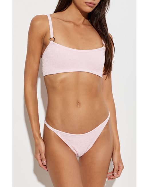 Hunza G Pink Two-Piece Swimsuit 'Iris'