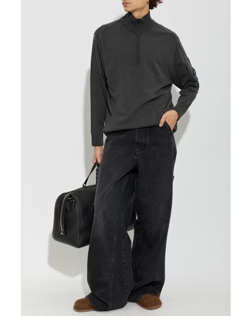 C P Company Gray Wool Sweater for men