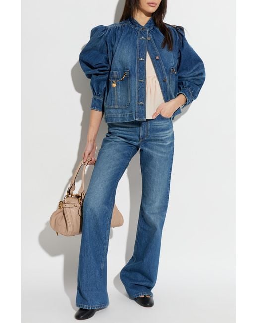 Chloé Blue Flared-Leg Jeans