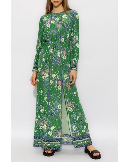 Diane von Furstenberg Green 'oretha' Patterned Dress,