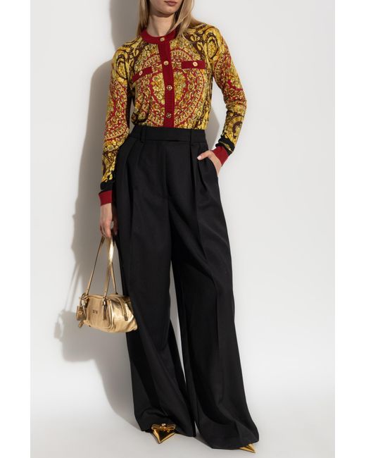 Versace Multicolor Silk Cardigan