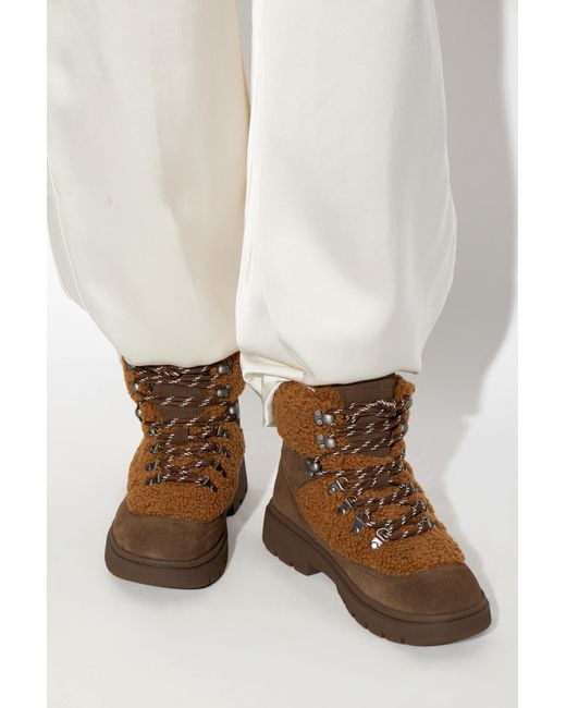 Moon Boot Brown Ankle Boots 'Mb Combat Boot Fleece'