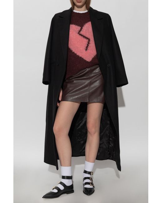 AllSaints Red Wool Sweater 'Luvheart'