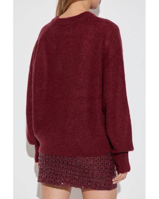 ROTATE BIRGER CHRISTENSEN Red Sweater With Logo