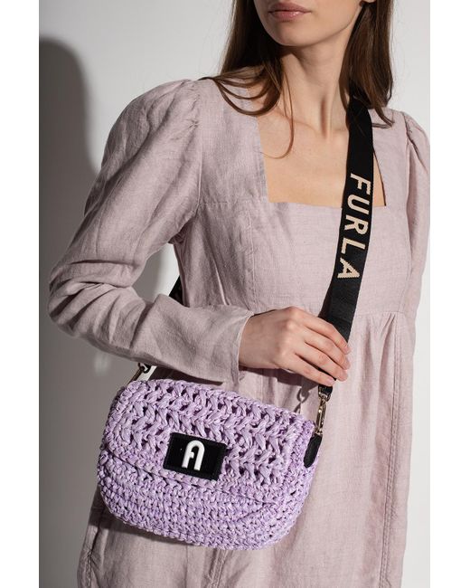 Furla Purple '1927 Soft Mini' Shoulder Bag