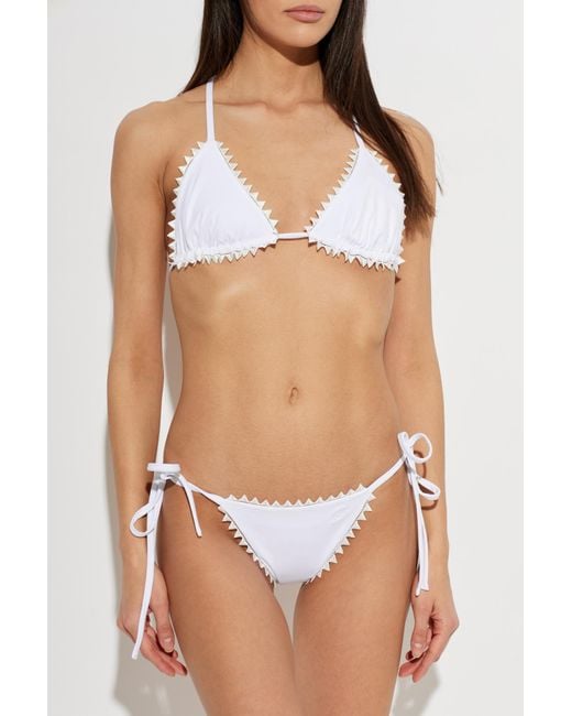 Jacquemus White "Picot" Bikini Bottom