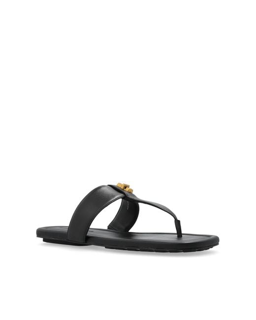 Marc Jacobs Black Leather Slides