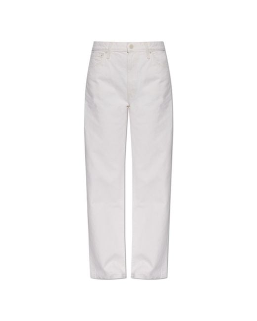 Mother White 'The Dodger Skimp' Jeans Trousers