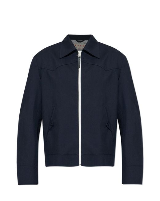 Marni Blue Wool Jacket for men