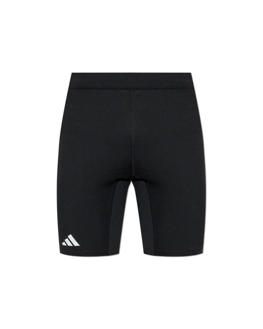 Adidas Originals Black Short Leggings From The Adizero Collection for men